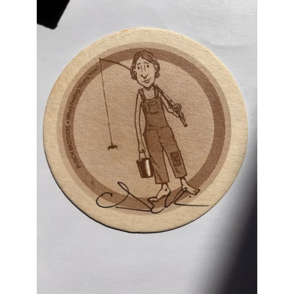 Punch Brothers Signed Coaster Set Matthew Diffee Feeling Young Now 4pc